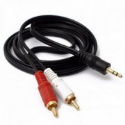 LE-1008-5 Cabo Plug P2 x 2 Plug RCA 5 Metros | Cabo Plug P2 x 2 Plug RCA 5 Metros Cabo Plug P2 x 2 Plug RCA 5 Metros