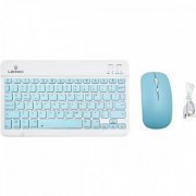 LEY-176B Lehmox kit mouse teclado recarregável bluetooth branco com teclas azul ABNT2 | Lehmox kit mouse teclado recarregável bluetooth branco com teclas azul ABNT2 Lehmox kit mouse teclado recarregável bluetooth branco com teclas azul ABNT2