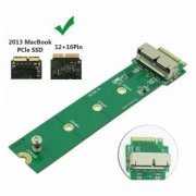 M2PCIE-NGFF-MAC Adaptador SSD PCIe 12+16 pinos para M.2 NGFF M-Key compatível com Apple MacBook Air Pro 2013-2016 A1465 A1466 | Adaptador SSD PCIe 12+16 pinos para M.2 NGFF M-Key compatível com Apple MacBook Air Pro 2013-2016 A1465 A1466 Adaptador SSD PCIe 12+16 pinos para M.2 NGFF M-Key compatível com Apple MacBook Air Pro 2013-2016 A1465 A1466