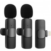 MC812 Kit microfones de Lapela wireless para Lightning Kit com 2 microfones sem fio recarregaveis | Kit microfones de Lapela wireless para Lightning Kit com 2 microfones sem fio recarregaveis Kit microfones de Lapela wireless para Lightning Kit com 2 microfones sem fio recarregaveis