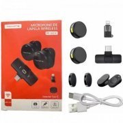 MT-2221C Tomate kit microfone profissional lapela wireless 2 microfones recarráveis, USB-C e Lightining, até 20 metros | Tomate kit microfone profissional lapela wireless 2 microfones recarráveis, USB-C e Lightining, até 20 metros Tomate kit microfone profissional lapela wireless 2 microfones recarráveis, USB-C e Lightining, até 20 metros