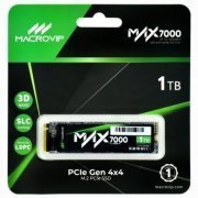 MVDMAX7/1TB Macrovip SSD 1TB M.2 NVMe MAX7000 Gen 4 leitura 7000MB/s, escrita 6500MB/s | Macrovip SSD 1TB M.2 NVMe MAX7000 Gen 4 leitura 7000MB/s, escrita 6500MB/s Macrovip SSD 1TB M.2 NVMe MAX7000 Gen 4 leitura 7000MB/s, escrita 6500MB/s