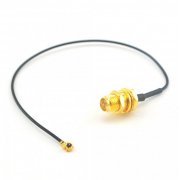 OL0559-X Pig Tail U.FL Mini PCI para RP-SMA Macho Comprimento 17cm / Pigtail U.FL para SMA-RP Macho (Cabo de RF e Conec | Pig Tail U.FL Mini PCI para RP-SMA Macho Comprimento 17cm / Pigtail U.FL para SMA-RP Macho (Cabo de RF e Conec Pig Tail U.FL Mini PCI para RP-SMA Macho Comprimento 17cm / Pigtail U.FL para SMA-RP Macho (Cabo de RF e Conec