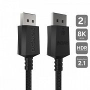 PDPN2-2 Pcyes cabo Display Port 2.1 8K 60Hz 2 metros em nylon | Pcyes cabo Display Port 2.1 8K 60Hz 2 metros em nylon Pcyes cabo Display Port 2.1 8K 60Hz 2 metros em nylon