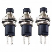 PSB102105 Chave Push Button NF 1A 250V 2T Preta (Kit com 3x) | Chave Push Button NF 1A 250V 2T Preta (Kit com 3x) Chave Push Button NF 1A 250V 2T Preta (Kit com 3x)