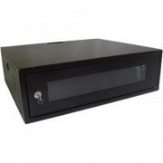 R01061903035000X Raker Mini Rack 3U 350mm 19 polegadas preto acrílico fumê, laterais removíveis com fecho rápido | Raker Mini Rack 3U 350mm 19 polegadas preto acrílico fumê, laterais removíveis com fecho rápido Raker Mini Rack 3U 350mm 19 polegadas preto acrílico fumê, laterais removíveis com fecho rápido