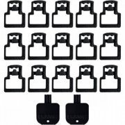 RJ45-LOCK Kit com 15 travas de proteção RJ45 e 2 chaves cor preto feito em PETG na impressão 3D | Kit com 15 travas de proteção RJ45 e 2 chaves cor preto feito em PETG na impressão 3D Kit com 15 travas de proteção RJ45 e 2 chaves cor preto feito em PETG na impressão 3D