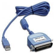 TRENDnet Cabo Conversor USB para Paralela 1284 TRENDnet Compatível com Win98/ ME/2000/XP e USB 1.1, Interface Paralela BI-direcional - IEEE 1284, 