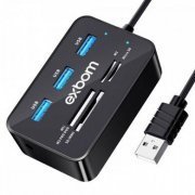 UH-R230 Exbom Hub USB 3.0 para 3x USB 3.0 MicroSD SD MS M2 | Exbom Hub USB 3.0 para 3x USB 3.0 MicroSD SD MS M2 Exbom Hub USB 3.0 para 3x USB 3.0 MicroSD SD MS M2