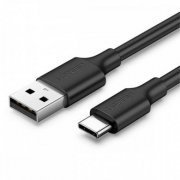 US287 Ugreen cabo USB para USB-C 3A 1.5m preto emborrachado | Ugreen cabo USB para USB-C 3A 1.5m preto emborrachado Ugreen cabo USB para USB-C 3A 1.5m preto emborrachado