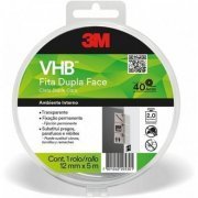 VHB-4910-5M 3M Rolo de Fita Dupla Face Adesiva 12mm x 5m Transparente suporta até 2.0 kg/m | 3M Rolo de Fita Dupla Face Adesiva 12mm x 5m Transparente suporta até 2.0 kg/m 3M Rolo de Fita Dupla Face Adesiva 12mm x 5m Transparente suporta até 2.0 kg/m